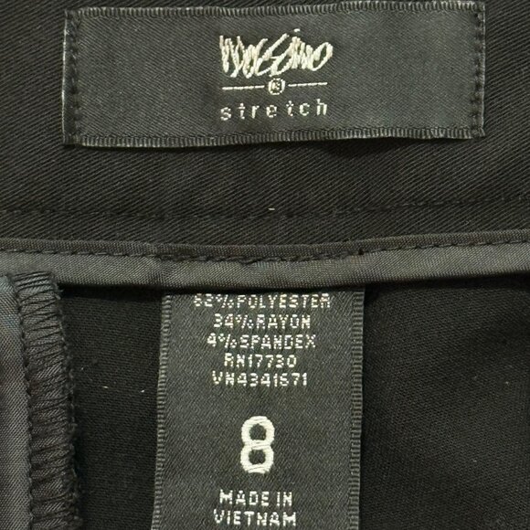 Mossimo Women's Modern Fit Mid Rise Black Stretch Bootcut Pants Size 8 NWT - Picture 4 of 10